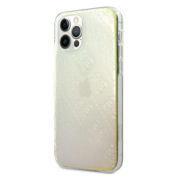 Guess 4G 3D Pattern Collection dėklas, skirtas iPhone 12 Pro Max - vaivorykštis