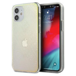 Guess 4G 3D Pattern Collection dėklas iPhone 12 mini - vaivorykštis