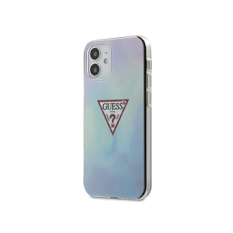 Guess Tie & Dye Collection dėklas iPhone 12 mini - mėlynas