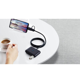 Ugreen HUB 4in1 USB-C – 4xUSB 3.0 5Gb/ s, 1m black (CR113)