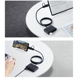 Ugreen HUB 4in1 USB-C – 4xUSB 3.0 5Gb/ s, 1m black (CR113)