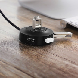 Ugreen HUB 4in1 USB-A – 4xUSB-A 2.0 480Mb/ s 1m black (CR106)