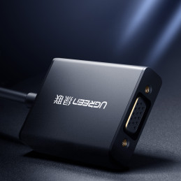 Ugreen kabelio adapterio kabelis HDMI (vyriškas) - VGA (moteris) juodas (MM102)