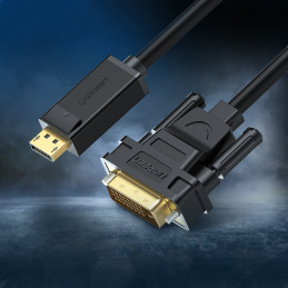 Ugreen DisplayPort – DVI kabelis 2m juodas (DP103)