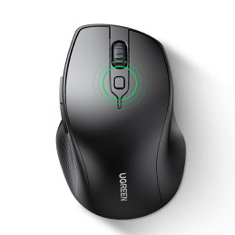 Ugreen belaidė ergonomiška kompiuterio pelė juoda (MU101)