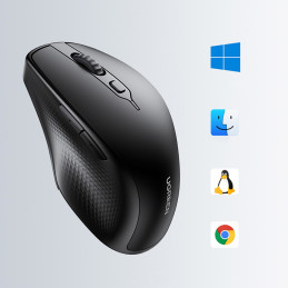 Ugreen belaidė ergonomiška kompiuterio pelė juoda (MU101)