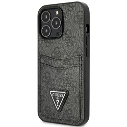 Guess 4G Triangle Logo Cardslot Dėklas, skirtas iPhone 13 Pro / 13 – juodas