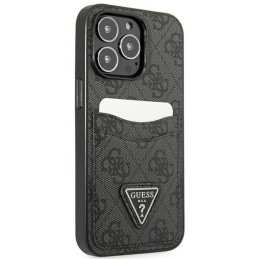Guess 4G Triangle Logo Cardslot Dėklas, skirtas iPhone 13 Pro / 13 – juodas