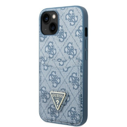 Guess 4G Triangle Logo Cardslot dėklas iPhone 13 mini - mėlynas
