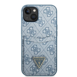 Guess 4G Triangle Logo Cardslot dėklas iPhone 13 mini - mėlynas
