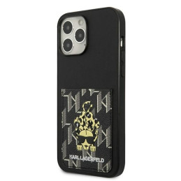 Karl Lagerfeld Karlimals Cardslot dėklas, skirtas iPhone 13 Pro Max - juodas