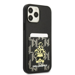 Karl Lagerfeld Karlimals Cardslot dėklas, skirtas iPhone 13 Pro Max - juodas
