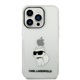 Karl Lagerfeld Ikonik Choupette dėklas iPhone 14 Pro - skaidrus