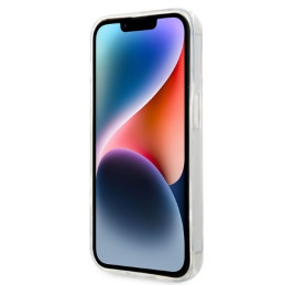 Karl Lagerfeld Ikonik Choupette dėklas iPhone 14 Pro - skaidrus