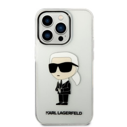 Karl Lagerfeld Ikonik Karl dėklas iPhone 14 Pro - skaidrus