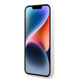 Karl Lagerfeld Silicone Choupette dėklas iPhone 14 Pro - baltas