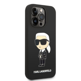 Karl Lagerfeld Silicone Ikonik dėklas iPhone 14 Pro Max - juodas