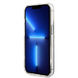 Guess 4G Print MagSafe dėklas, skirtas iPhone 13 Pro + indukcinis įkroviklis - juodas