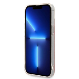 Guess 4G Print MagSafe dėklas, skirtas iPhone 14 Plus + indukcinis įkroviklis - rožinis