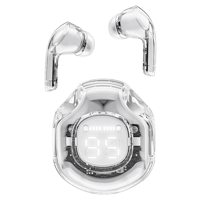 Acefast T8 TWS belaidės Bluetooth ausinės, baltos