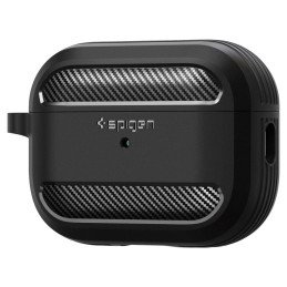 Spigen Rugged Armor dėklas, skirtas Apple AirPods Pro 1/ 2 – matinė juoda