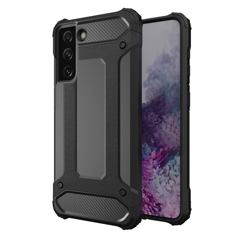 Hybrid Armor dėklas Samsung Galaxy S23 Ultra šarvuotas hibridinis dangtelis juodas