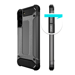 Hybrid Armor dėklas, skirtas Samsung Galaxy S23 šarvuotam hibridiniam dangteliui mėlynos spalvos