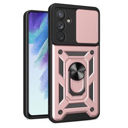 Hybrid Armor Camshield Dėklas, skirtas Samsung Galaxy A54 5G Armored Cover with Camera Protector Pink