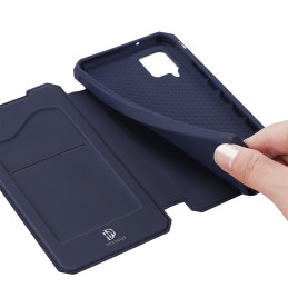DUX DUCIS Skin X dėklo dėklo dangtelis su atvartu, skirtas Samsung Galaxy A42 5G mėlynas
