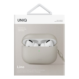 UNIQ Lino dėklas, skirtas AirPods Pro 2 - smėlio spalvos
