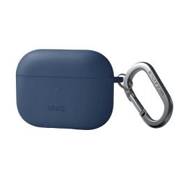 Uniq Nexo dėklas, skirtas AirPods Pro 2 + ausų kabliukai - mėlynas