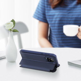 DUX DUCIS Skin X dėklo dėklo dangtelis su atvartu, skirtas Samsung Galaxy A42 5G mėlynas