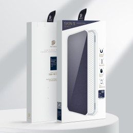 DUX DUCIS Skin X dėklo dėklo dangtelis su atvartu, skirtas Samsung Galaxy A42 5G mėlynas
