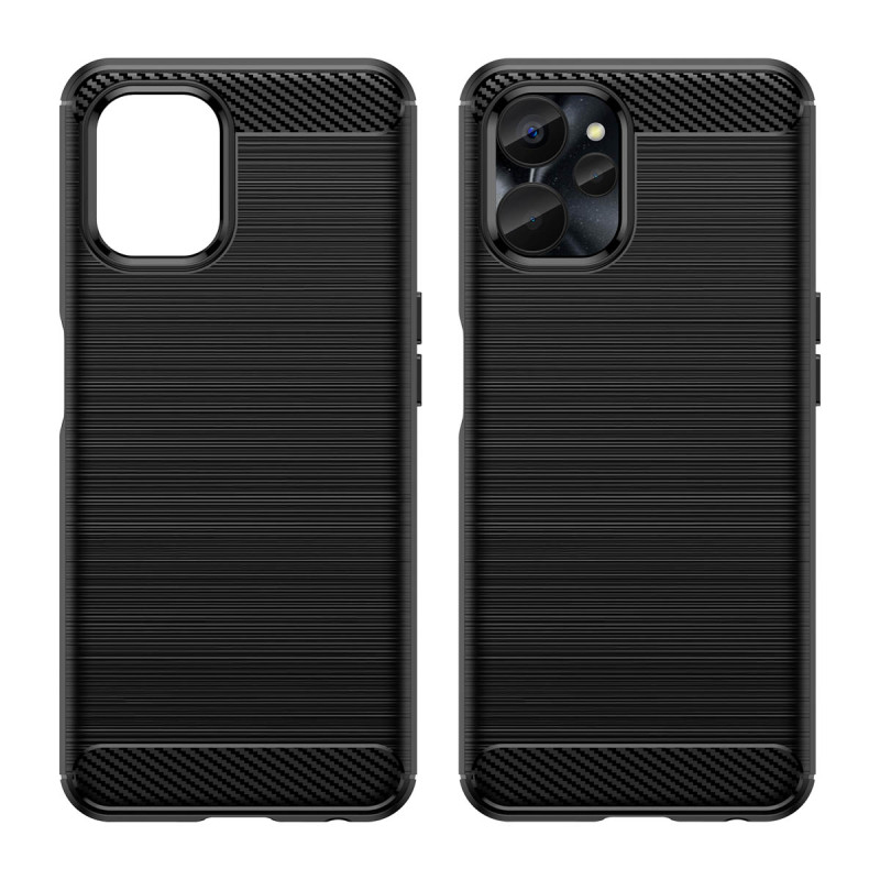 Anglies dėklas, skirtas Realme 10 5G / Realme 9i 5G lankstus silikoninis anglies dangtelis juodas