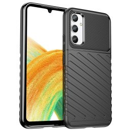 Thunder Case dėklas Samsung Galaxy A34 5G silikoniniu šarvuotu dangteliu juodas