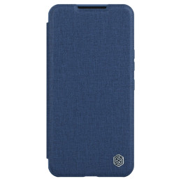 Nillkin Qin Cloth Pro Case Case Dėklas, skirtas Samsung Galaxy S23+ Dangtelis su Flip Camera Protector Blue