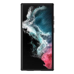 Nillkin Super Frosted Shield Pro magnetinis dėklas, skirtas Samsung Galaxy S23 Ultra su MagSafe šarvuotu dangteliu juodu