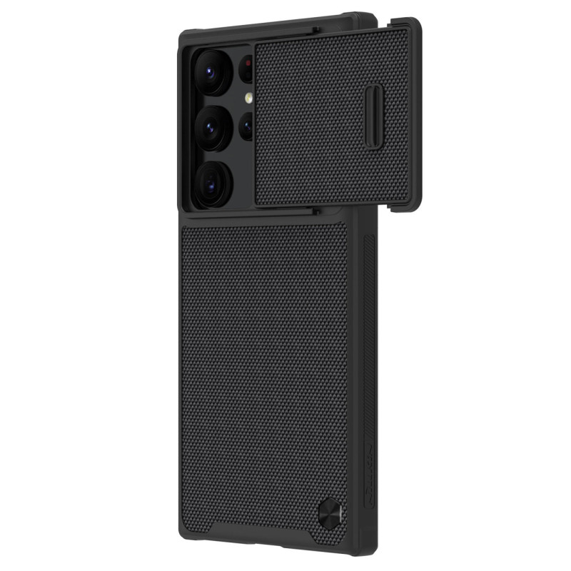 Nillkin Textured S Case Samsung Galaxy S22 Ultra šarvuotas dangtelis su juodu fotoaparato dangteliu