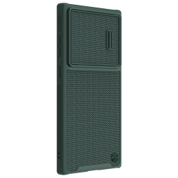 Nillkin Textured S Case Samsung Galaxy S23 Ultra šarvuotas dangtelis su žalios spalvos fotoaparato dangteliu