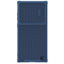 Nillkin Textured S Case Samsung Galaxy S23 Ultra šarvuotas dangtelis su mėlynu fotoaparato dangteliu
