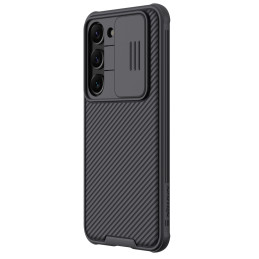 Nillkin CamShield Pro dėklas, skirtas Samsung Galaxy S23, dangtelis su fotoaparato dangteliu, juodas