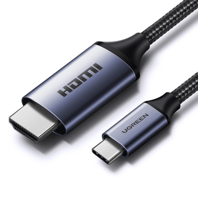 USB C – HDMI 2.1 8K 60 Hz laidas 1,5 m Ugreen CM565 – pilkas