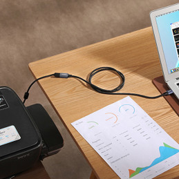 Ugreen ilginamojo laido adapteris USB (vyriškas) – USB (moteris) 3.0 5Gb/ s 0.5m pilkas (US115)