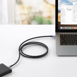 Ugreen kabelis USB – USB 3.0 5Gb/ s 1m pilkas (US373)