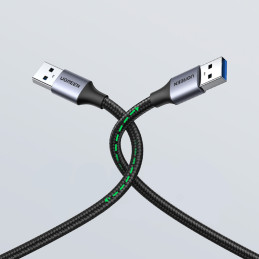 Ugreen kabelis USB – USB 3.0 5Gb/ s 0.5m pilkas (US373)