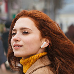 Belaidės Bluetooth 5.2 TWS ANC ausinės Ugreen HiTune T3 Active WS106 - balta