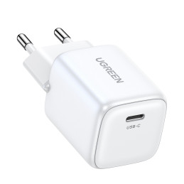 GaN USB C 30W PD Ugreen Nexode Mini greitas įkroviklis - baltas