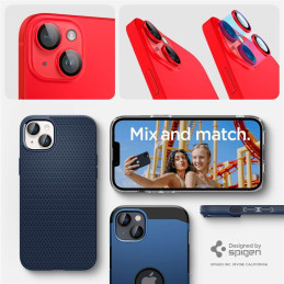 Spigen Glas.tR EZ Fit Optik Camera Protector iPhone 14 / 14 Plus - Raudona 2 vnt.