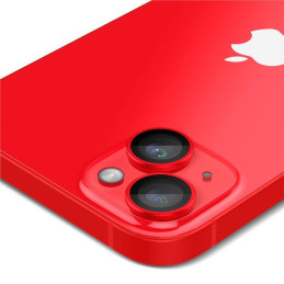 Spigen Glas.tR EZ Fit Optik Camera Protector iPhone 14 / 14 Plus - Raudona 2 vnt.