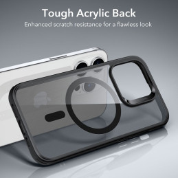 ESR Classic Hybrid Halolock dėklas su MagSafe iPhone 14 Pro - matinė juoda